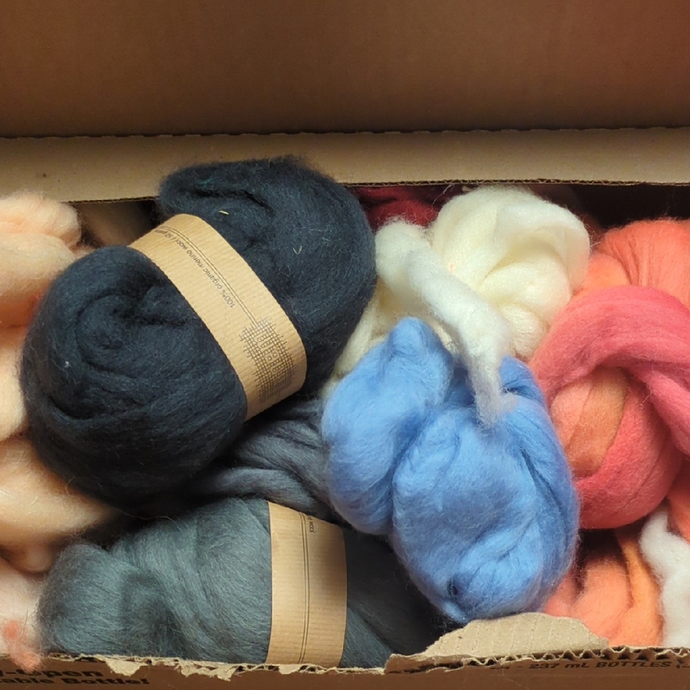 Assorted Wool Roving Bundle
